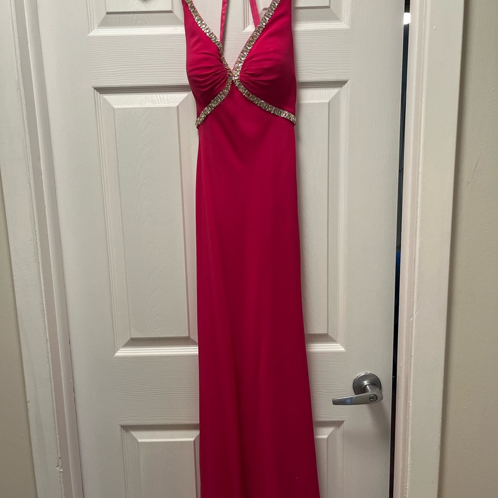 Elegant Pink Evening Gown